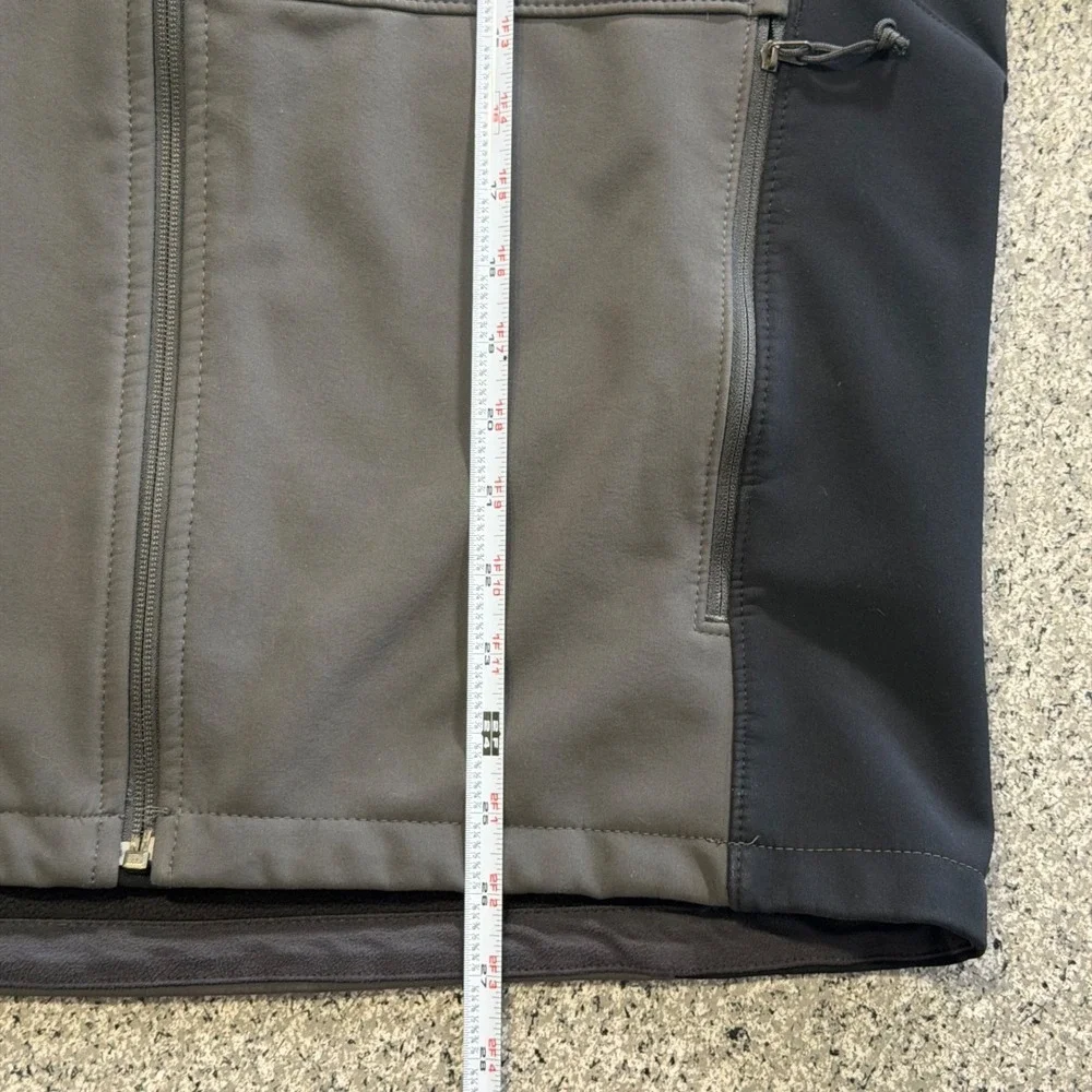The North Face Apex Bionic Jacket Mens M Full Zip Fleece Black Grey